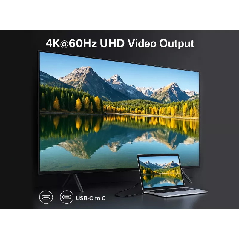 USB-C-auf-USB-C-Kabel EQUIP 3,0 m — USB 3.2 Gen 2x2, 20 Gbit/s, PD 240 W, 4K@60 Hz, schwarz