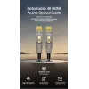 Equip HDMI 2.1 Aktives optisches Kabel 15 m, abnehmbarer Typ D + A, 48 Gbit/s, 8K/60Hz