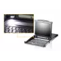 ATEN CL5708N Rack-Konsole 48,3 cm (19 Zoll) 1280 x 1024 Pixel Metall, Kunststoff Schwarz 1U