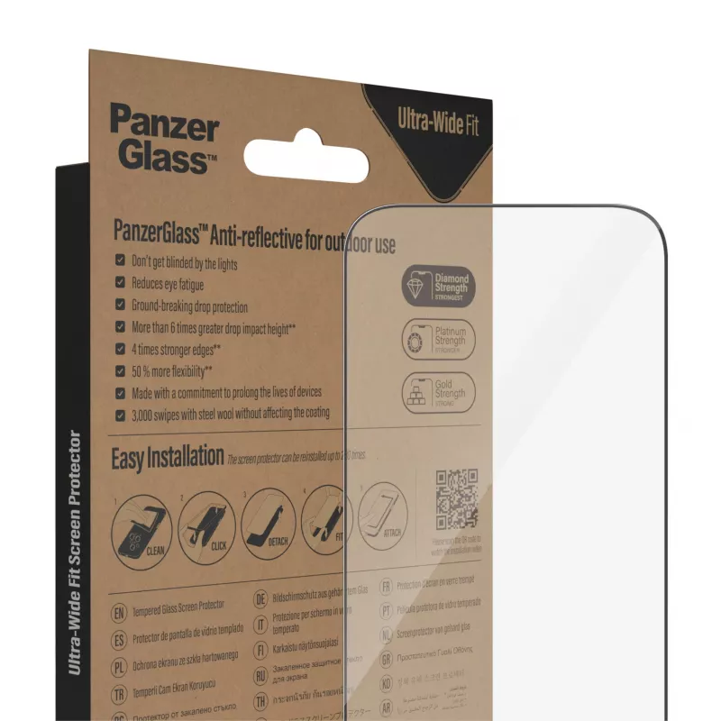 PanzerGlass® Anti-Reflective Displayschutz iPhone 14 Pro | Ultra-Wide Fit mit EasyAligner