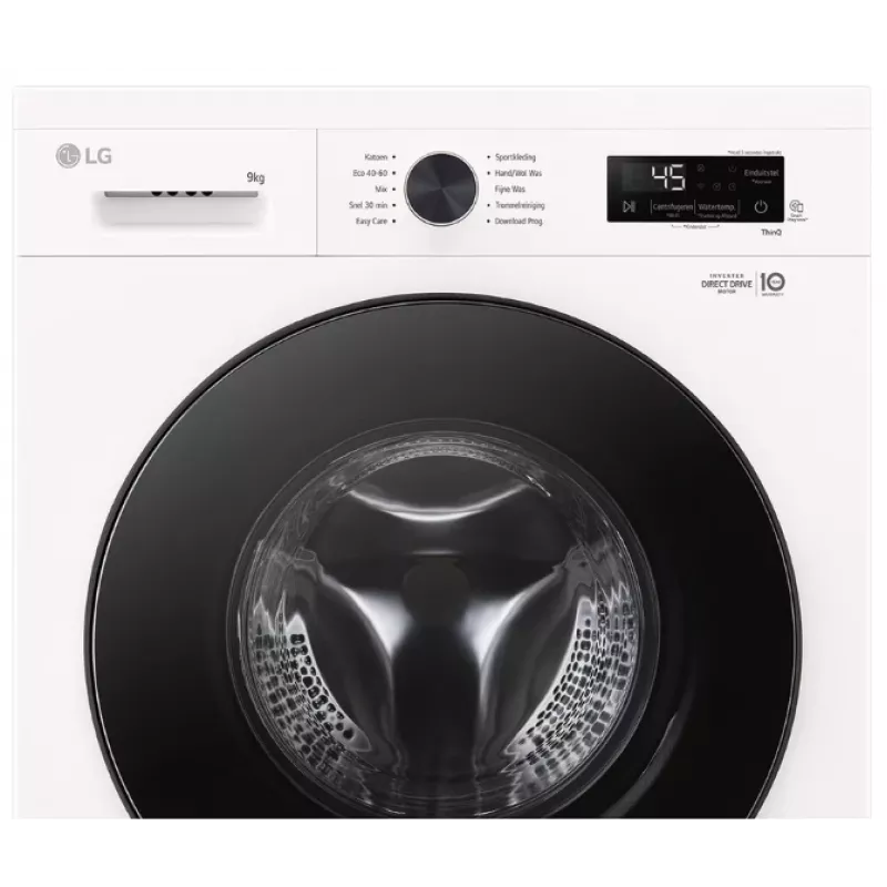 Frontlader-Waschmaschine LG F4X1009NWB — 9 kg, 1310 U/min, Klasse A, weiß