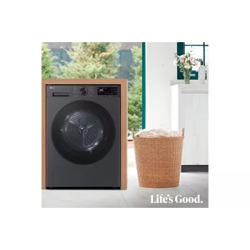 LG RHX5009TBB Wäschetrockner Freistehend Frontlader 9 kg Graphit