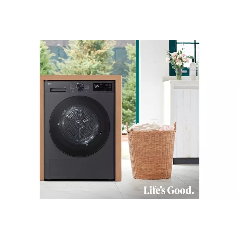 LG RHX5009TBB Wäschetrockner Freistehend Frontlader 9 kg Graphit