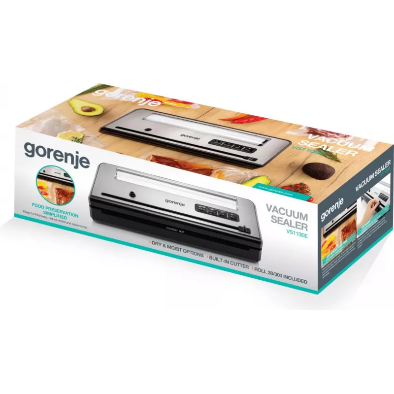 Gorenje VS110BE Vakuumiergerät 750 mbar Edelstahl