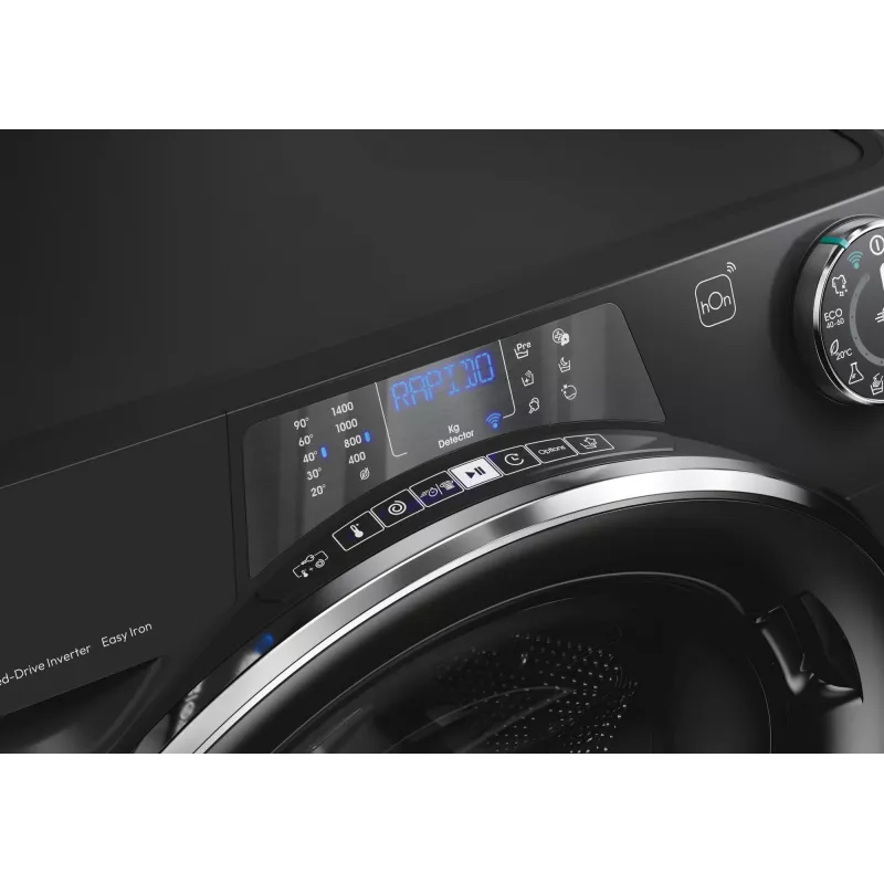 Candy RapidÓ PRO RP 496BWMBCB/1-S Waschmaschine Frontlader 9 kg 1400 U/min Schwarz