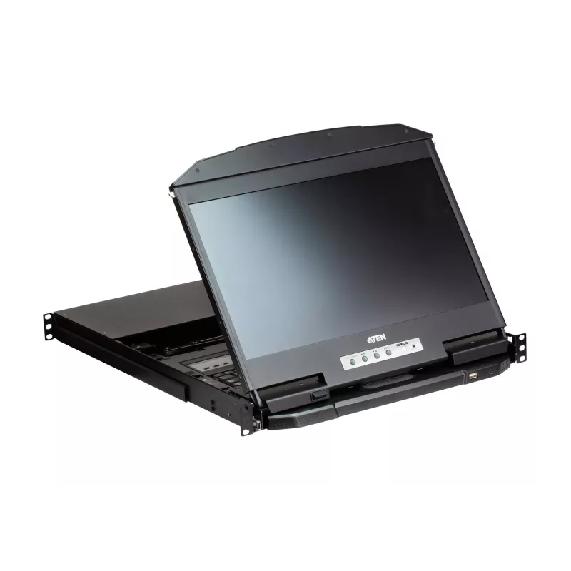 ATEN CL3884NW-ATA-ITG Rack-Konsole 47 cm (18,5 Zoll) Schwarz