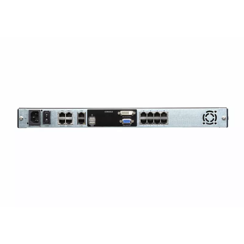 ATEN KL1108VN Rack-Konsole 48,3 cm (19 Zoll) 1280 x 1024 Pixel Metall Schwarz 1HE