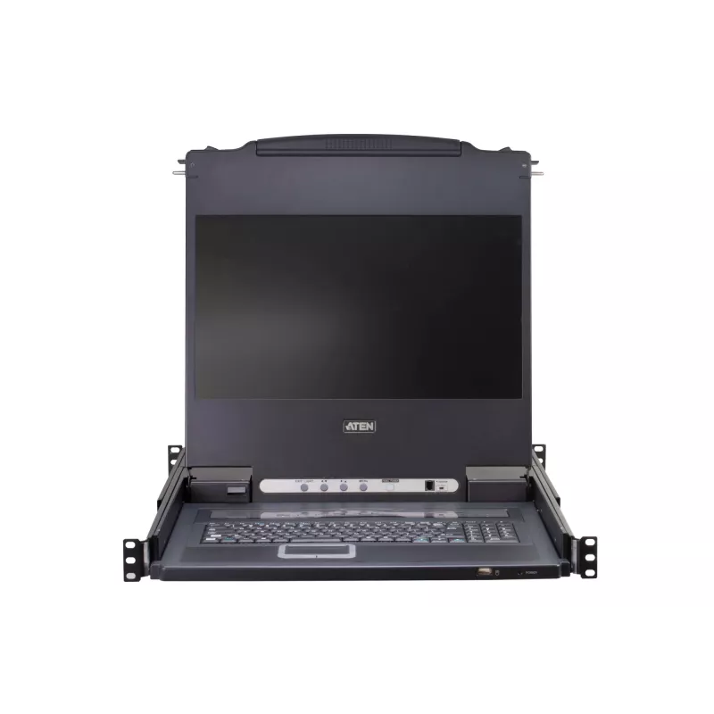 ATEN CL5716M Rack-Konsole 43,2 cm (17 Zoll) 1280 x 1024 Pixel Metall, Kunststoff Schwarz 1U