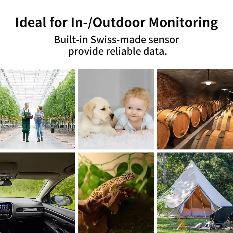 SwitchBot Hub Mini + 3x Temperatur- und Feuchtigkeitssensor-Set