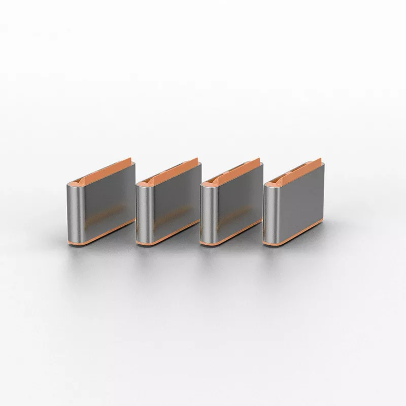 Lindy USB Typ-C-Portblocker (ohne Schlüssel) – 10er-Pack, Orange