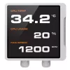 All-in-One-CPU-Flüssigkeitskühler Cougar Poseidon Vistek Pro 240, ARGB, 120-mm-Lüfter, weiß