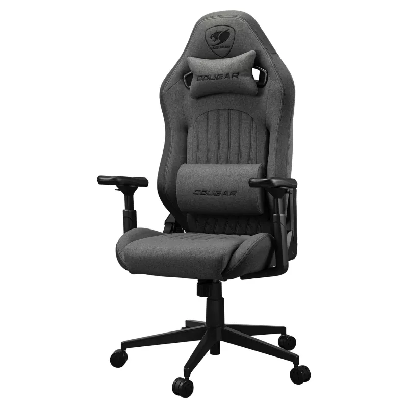 Universal-Gaming-Stuhl Cougar CGR-EPF-ROG — Schwarz/Grau, min. Höhe 125 cm, Sitzfläche 710×670 mm, max. 120 kg