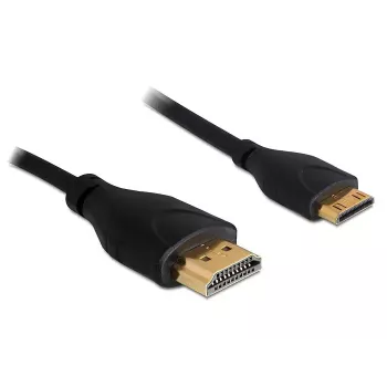 HDMI-Kabel Ethernet A -> Mini C St/St 1,00 m schlank DELOCK 83132