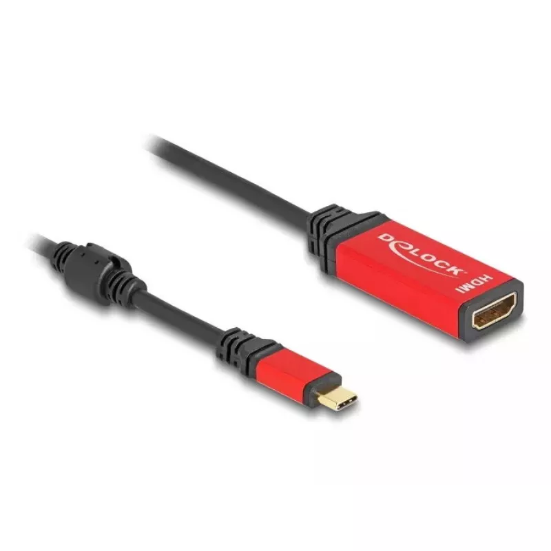 DeLOCK USB Type-C zu HDMI Adapter 8K 60Hz HDR Rot
