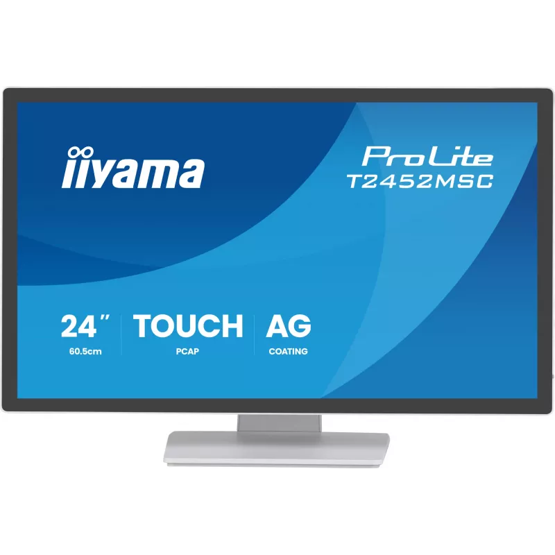iiyama ProLite T2452MSC-W1AG Computermonitor 60,5 cm (23,8 Zoll) 1920 x 1080 Pixel Full HD LED Touchscreen Weiß