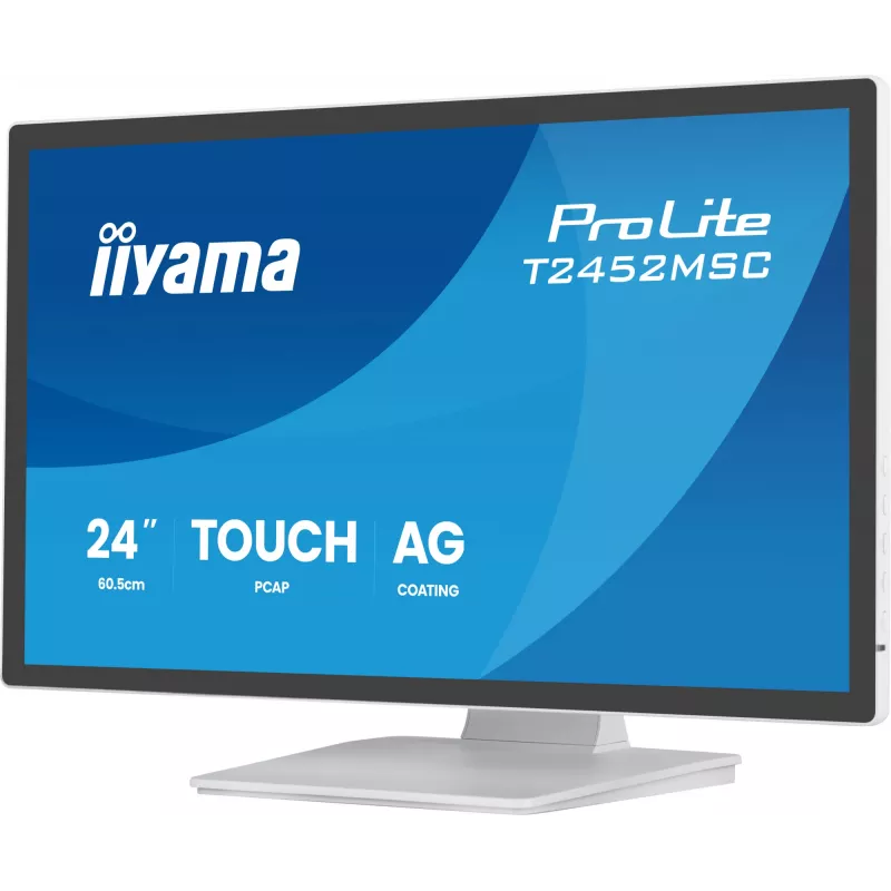 iiyama ProLite T2452MSC-W1AG Computermonitor 60,5 cm (23,8 Zoll) 1920 x 1080 Pixel Full HD LED Touchscreen Weiß