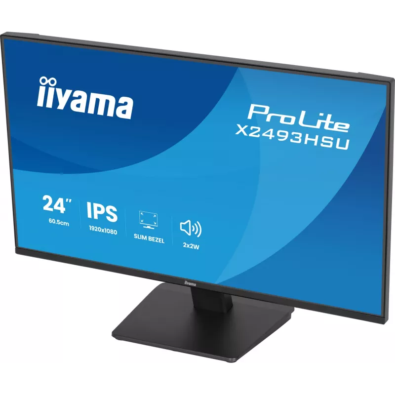Monitor IIYAMA X2493HSU-B1 24 Zoll (60,5 cm) IPS 16:10 HDMI DisplayPort 2×USB