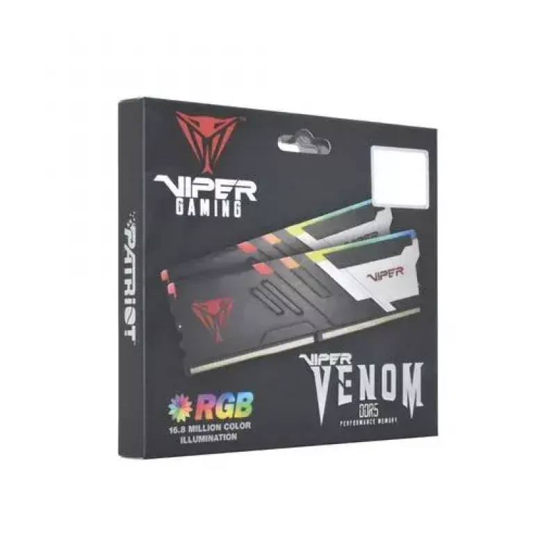 64 GB Patriot DIMM 5200 (2x 32 GB) Dual-Kit (schwarz, PVVR564G520C40K, Viper Venom RGB, INTEL XMP)