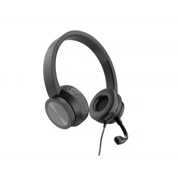 Headset CONCEPTRONIC POLONA05BC — Stereo USB-C, Geräuschunterdrückendes Mikrofon, Ohraufliegend, 2 m Kabel, 20–22000 Hz, Schwarz