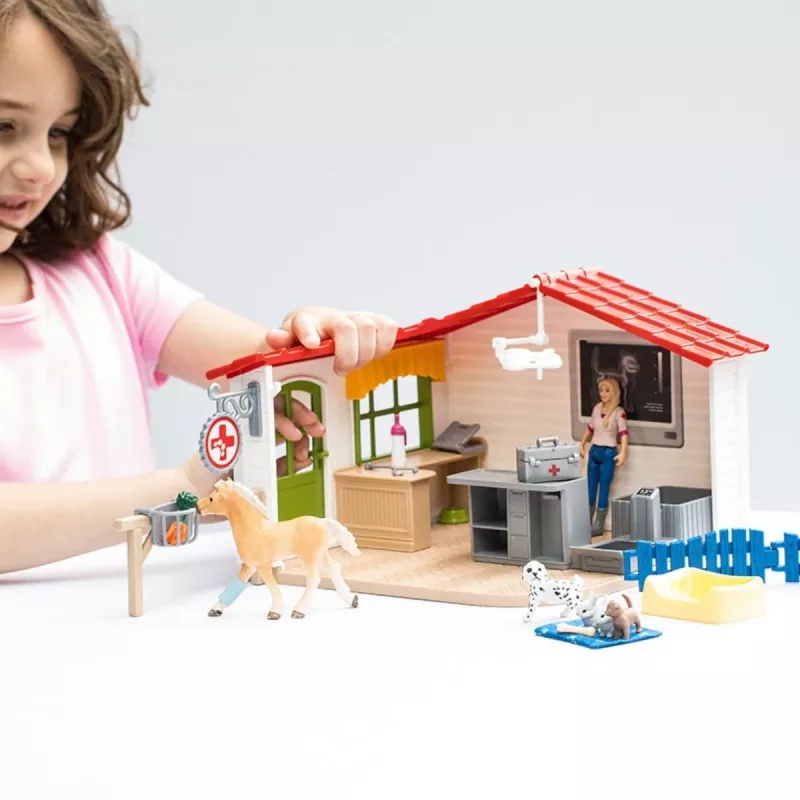 Tierarztpraxis mit Tieren Schleich 42502