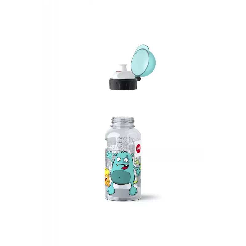 EMSA 518138 Kids Set Monster, 0,4 l Trinkflasche mit Brotdose, Türkis