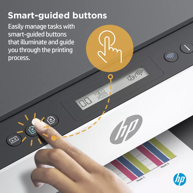 HP Smart Tank Drucker, Thermotintenstrahl, Farbdruck, 4800 x 1200 DPI, A4, Direktdruck, Grau