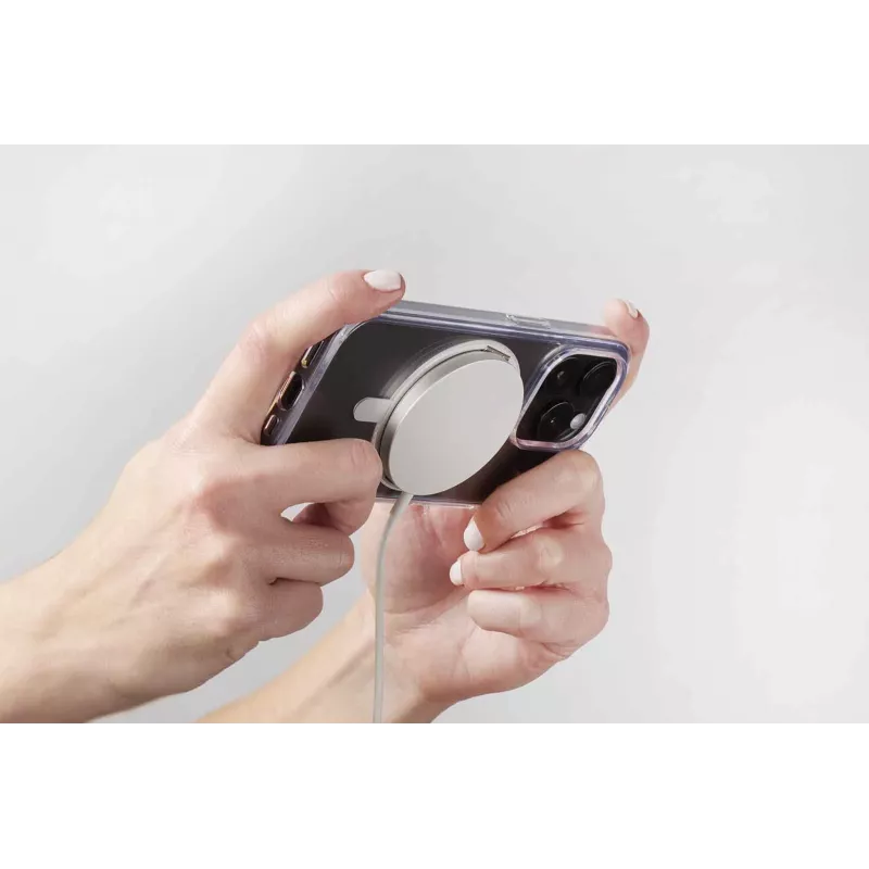 Cellularline Spin Mag - iPhone 16 Hülle mit drehbarem Ringhalter, kompatibel mit Magsafe-Ökosystem