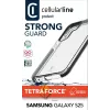 Cellularline Tetra Force Strong Guard - Galaxy S25 Ultra-schützende, stoßfeste flexible Hülle mit integrierter Microban® antibakterieller Technologie