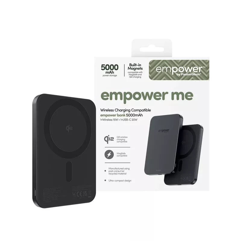 Powerbank PanzerGlass empower™ 5000mAh Space Black tragbarer Ladegerät