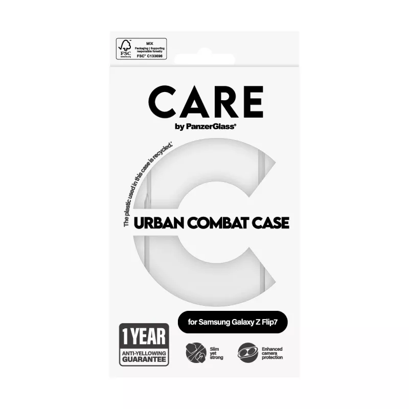 PanzerGlass CARE by PanzerGlass Flagship Case für Samsung Galaxy Z Flip7, Transparent