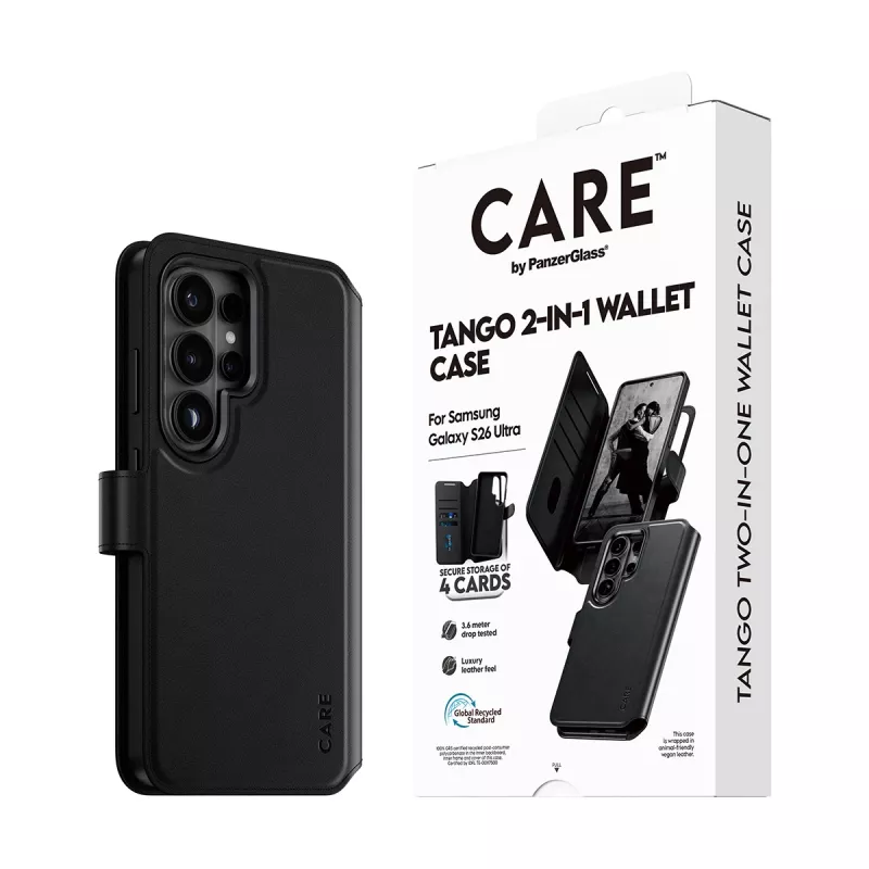 PanzerGlass CARE™ by ® Tango 2-in-1-Brieftaschenhülle mit Qi Samsung Galaxy S26 Ultra
