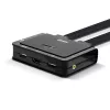 Lindy 2-Port-KVM-Switch, HDMI 4K60, USB 2.0 & Audio, Kabel, schwarz