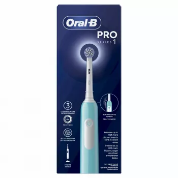 Oral-B Pro 1 Sensitive Clean Elektrische Zahnbürste für Erwachsene, rotierend-oszillierend, blau