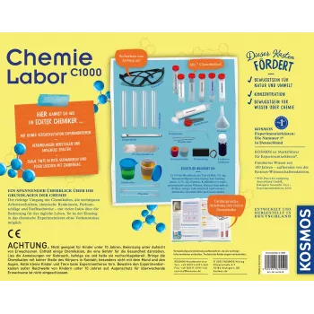 Kosmos Chemielabor C1000, Experimentierkasten, Chemie, 10 Jahr(e)