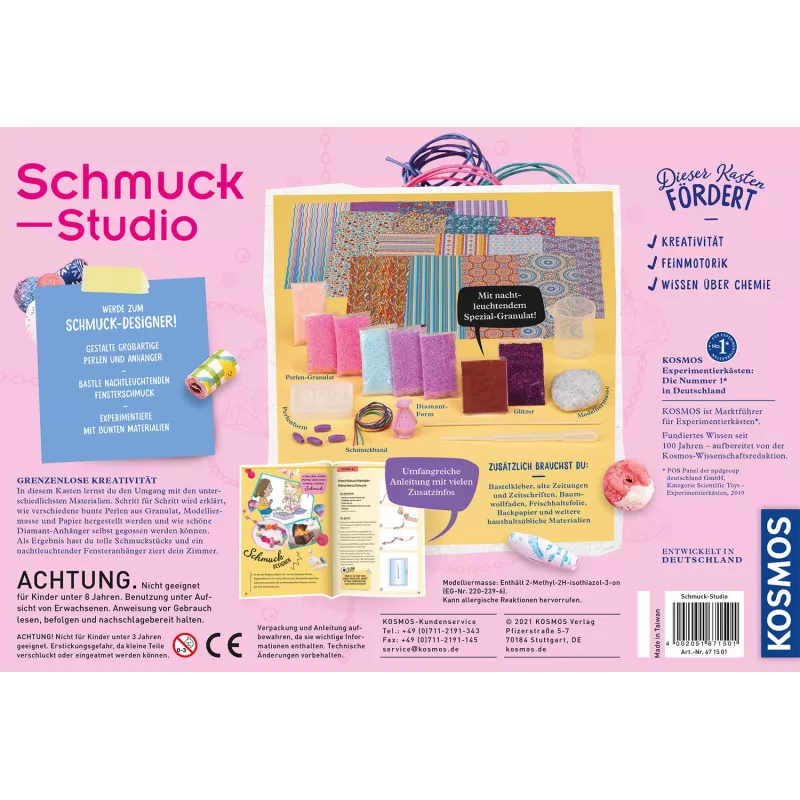 Kosmos Schmuck-Studio, Schmuckset, Mehrfarbig, 8 Jahr(e), 12 Jahr(e), 226 mm, 334 mm