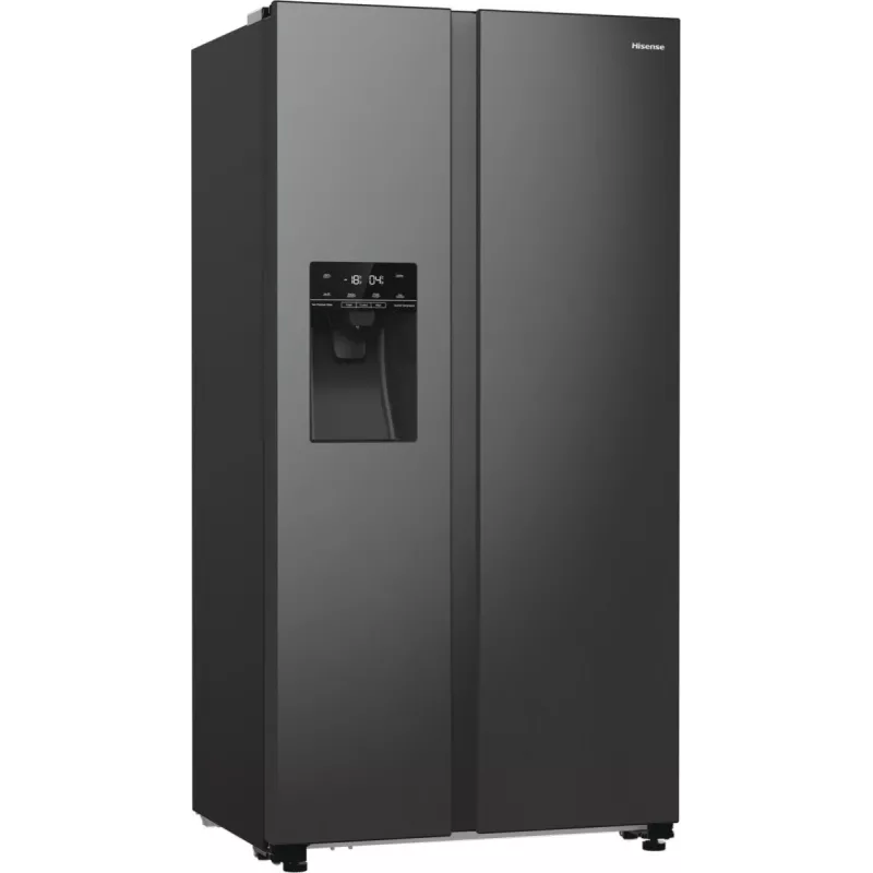 Hisense RS5P535NTFE Side-by-Side-Kühlschrank Freistehend 566 L Schwarz