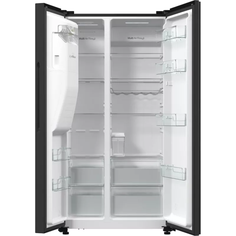 Hisense RS5P535NTFE Side-by-Side-Kühlschrank Freistehend 566 L Schwarz