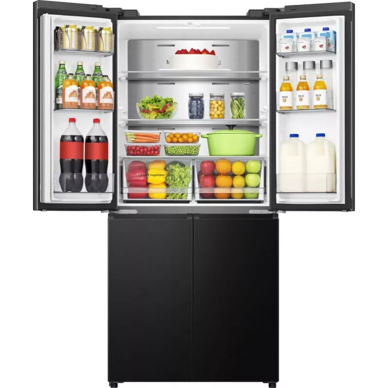Hisense RQ5P470SAFD Freistehend 483 L Schwarz, Edelstahl