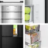 Hisense RQ5P470SAFD Freistehend 483 L Schwarz, Edelstahl
