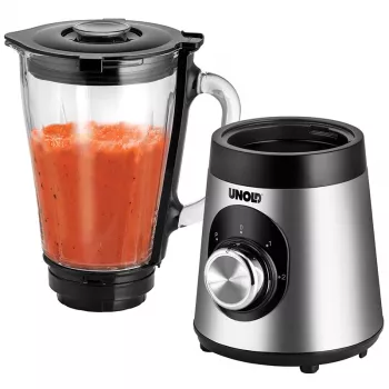 Unold Edel 1,5 L Tischmixer 500 W Schwarz, Edelstahl, Transparent
