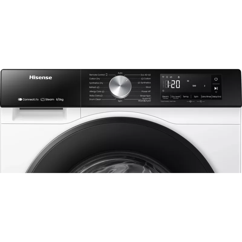 Hisense WD3S8043BW3 Waschtrockner Freistehend Frontlader Weiß