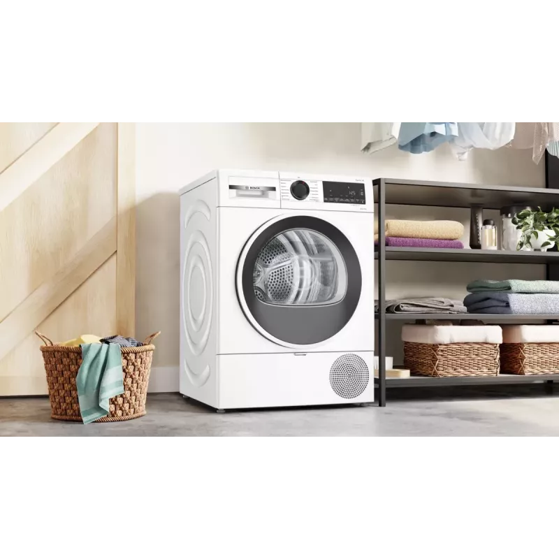 Bosch Serie 6 WQG241001 Wäschetrockner Freistehend Frontlader 9 kg Weiß