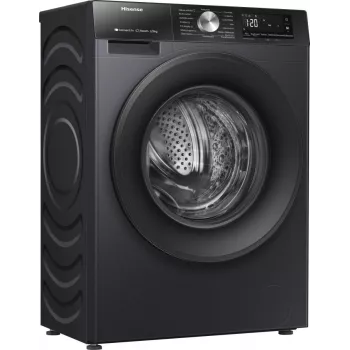 Hisense WD3S8043BB3 Waschtrockner Freistehend Frontlader Schwarz