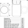 Hisense WD3S8043BB3 Waschtrockner Freistehend Frontlader Schwarz