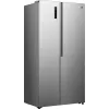 Gorenje Side by Side NRS917E41X SI, freistehend, American Door, Grau, 2 Türen, Touch, LED