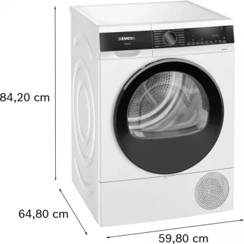 Siemens iQ500 WQ33G2D41 Wäschetrockner Freistehend Frontlader 9 kg Weiß
