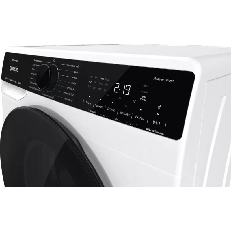 Gorenje WPNA84A2TS Waschmaschine Frontlader 8 kg 1400 U/min Schwarz, Weiß