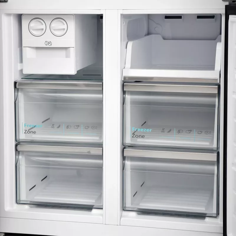 Sharp SJ-NFA35IHDPD-EU side-by-side Kühlschrank Freistehend 487 L Edelstahl
