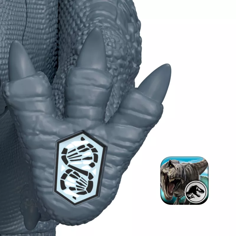 Jurassic World Rebirth Wild Roar Abelisaurus Dinosaurier-Spielzeug, schwanzgesteuerte Angriffs-Attacke & Sound