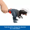 Jurassic World Rebirth Wild Roar Abelisaurus Dinosaurier-Spielzeug, schwanzgesteuerte Angriffs-Attacke & Sound